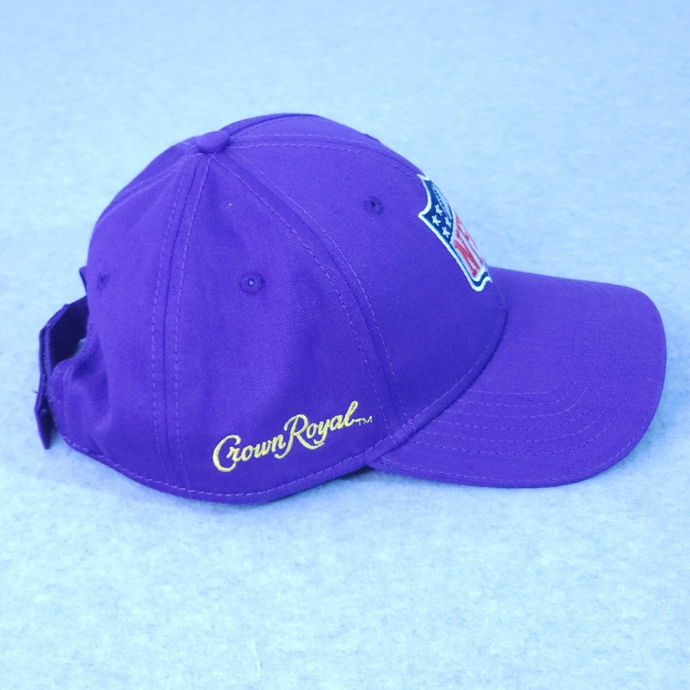 NFL Crown Royal Adjustable Adult Hat Purple Strapback - Picture 3 of 8